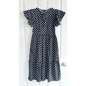 Polka dot midi dress